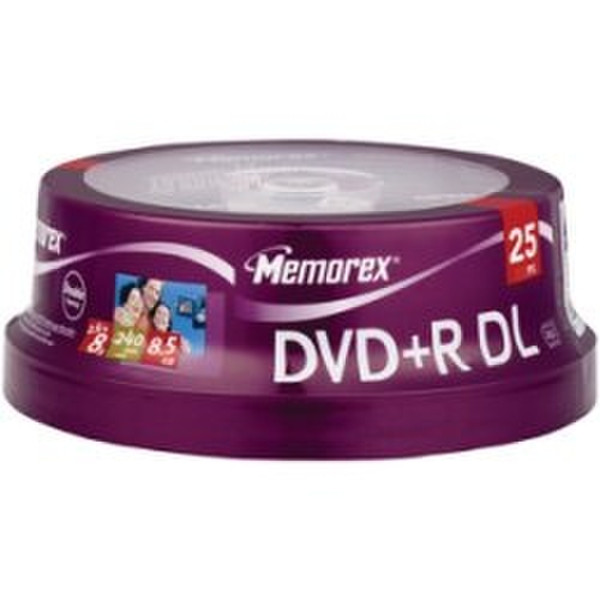 Memorex 8 x DVD+R Double Layer 8.5ГБ DVD+R DL 25шт