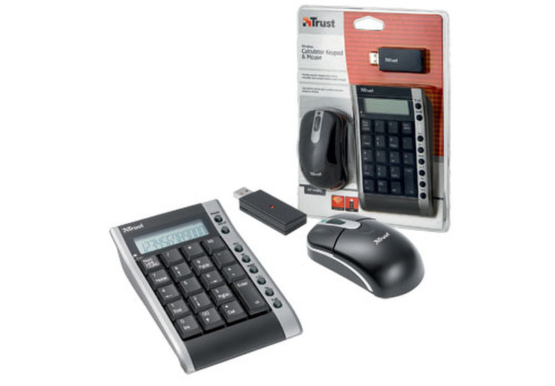 Trust Wireless Calculator Keypad & Mouse KP-4100p US