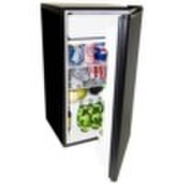 Haier HSA04WNCBB freestanding Black combi-fridge