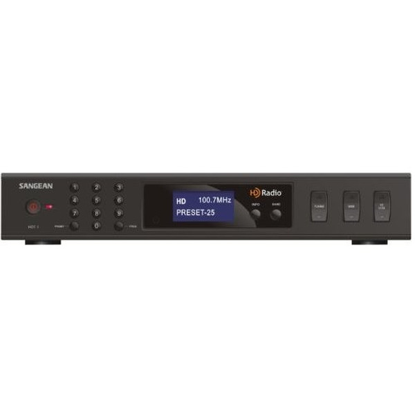 Sangean HD Radio Component Tuner Персональный Цифровой Черный радиоприемник