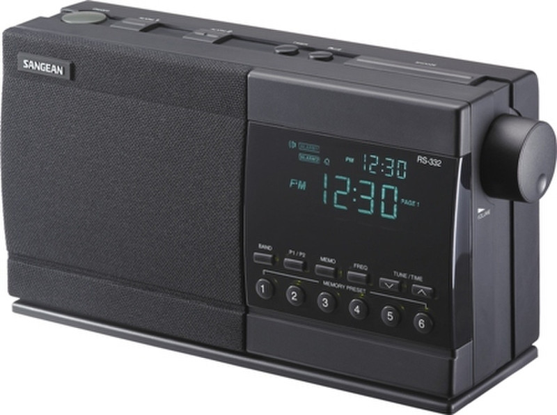 Sangean Digital Alarm Clock Extension Unit Часы Цифровой Черный радиоприемник