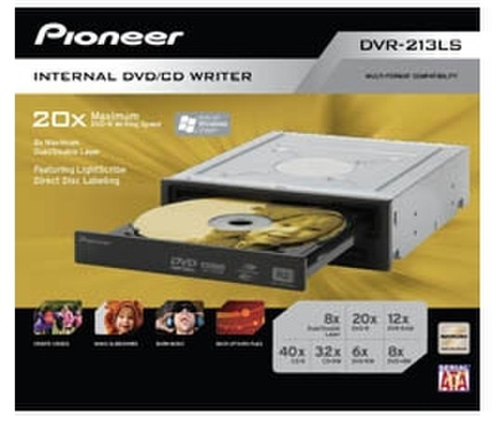 Pioneer DVR-213LS Internal Black optical disc drive