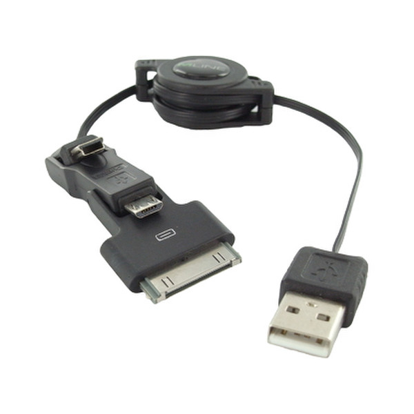 MLINE HUNIUSB3903 USB A Apple 30-p Черный кабель USB