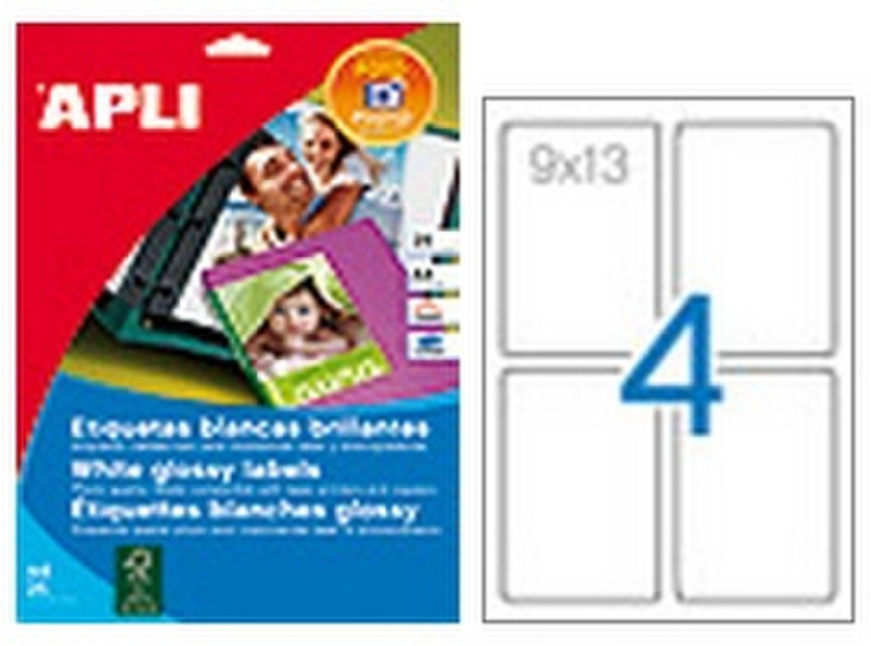 APLI 10061 Белый наклейка для принтеров