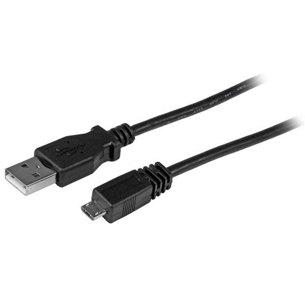 StarTech.com 10 ft USB A - MicroUSB B Cable 3м USB A Micro-USB B Черный кабель USB