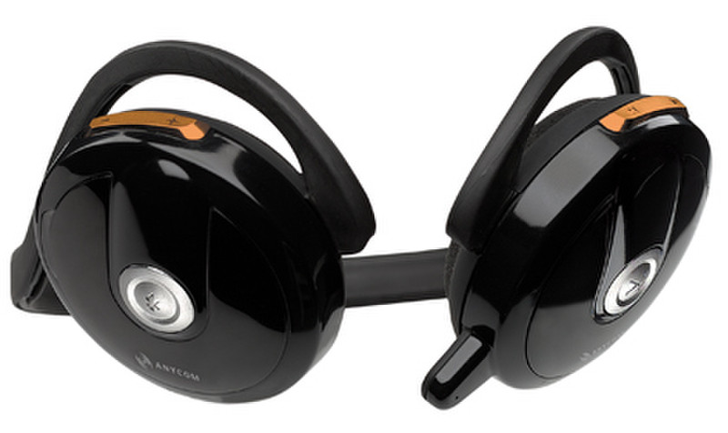 Anycom BSH-08 Stereo Headset Стереофонический Bluetooth Черный гарнитура мобильного устройства