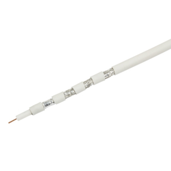 LogiLink CPV0037 100м Белый коаксиальный кабель