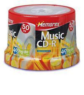 Memorex Music CD-R 80 CD-R 700MB 50pc(s)
