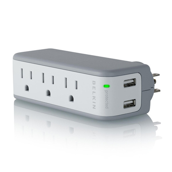 Belkin Mini Surge Protector + USB Charger 5AC outlet(s) Spannungsschutz