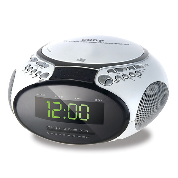 Coby Digital AM/FM Clock Portable CD player
