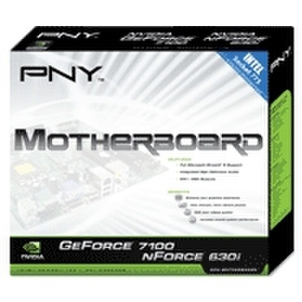 PNY GeForce 7100 GPU Motherboard Socket T (LGA 775) Микро ATX материнская плата