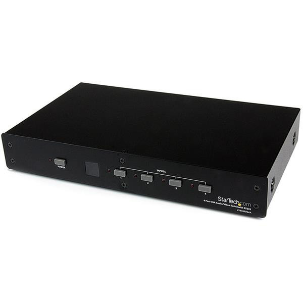 StarTech.com 4 Port VGA Video Switch mit Audio und RS232 Kontrolle Video-Switch