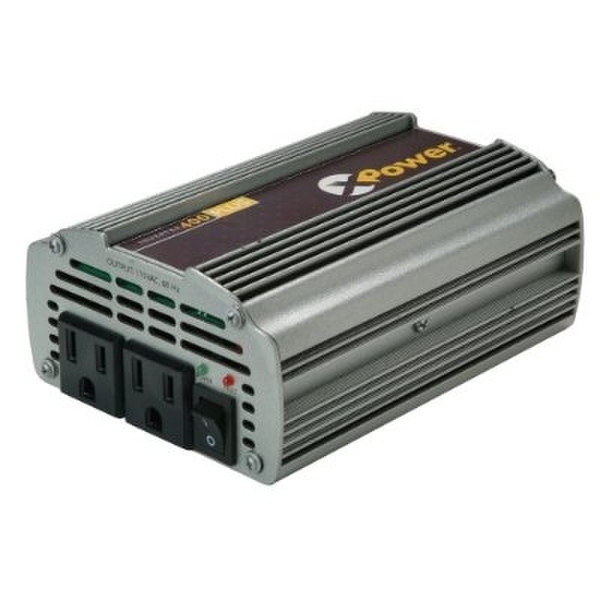 Duracell XPower Inverter 400 Plus Silver power adapter/inverter