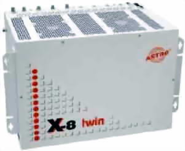 Astro X-8 twin DVB-S/Pal Weiß Rack