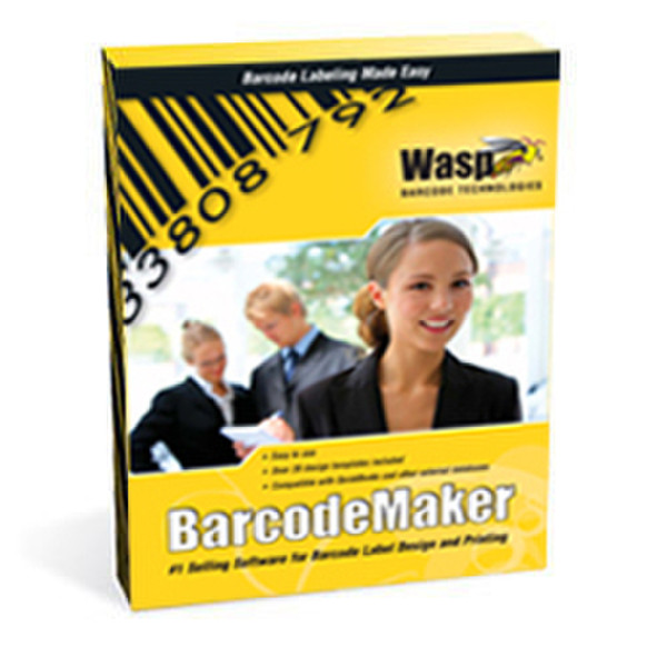 Wasp Barcode Maker (10 PC Licenses) 10user(s) bar coding software