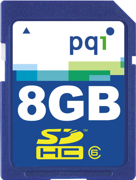 PQI SDHC 8GB Class 6 8GB SDHC memory card