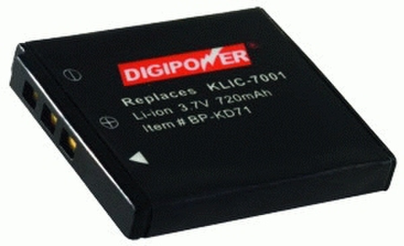 Mizco Replacement Li-Ion Battery f/ Kodak KLIC-7001, KLIC70001 Lithium-Ion (Li-Ion) 720mAh 3.7V Wiederaufladbare Batterie