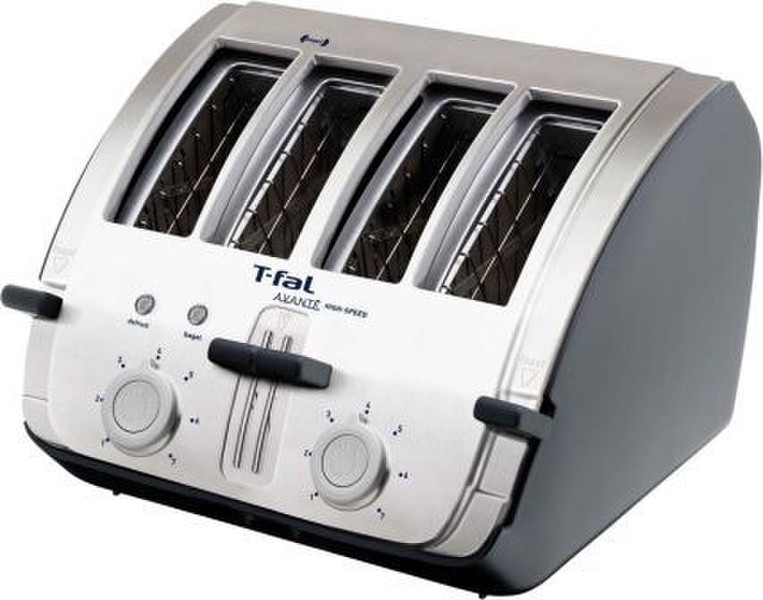 Tefal Avanté Deluxe 4 Slice Toaster 4ломтик(а) Cеребряный