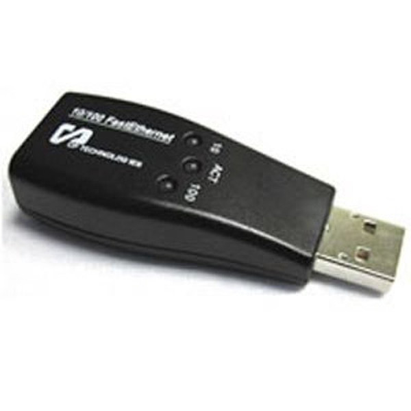CP Technologies CP-USB-RJ45M USB 2.0 RJ-45 Schwarz Kabelschnittstellen-/adapter
