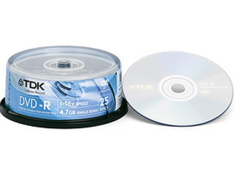 TDK DVD-R 16 x Cakebox 4.7GB DVD-R 25pc(s)