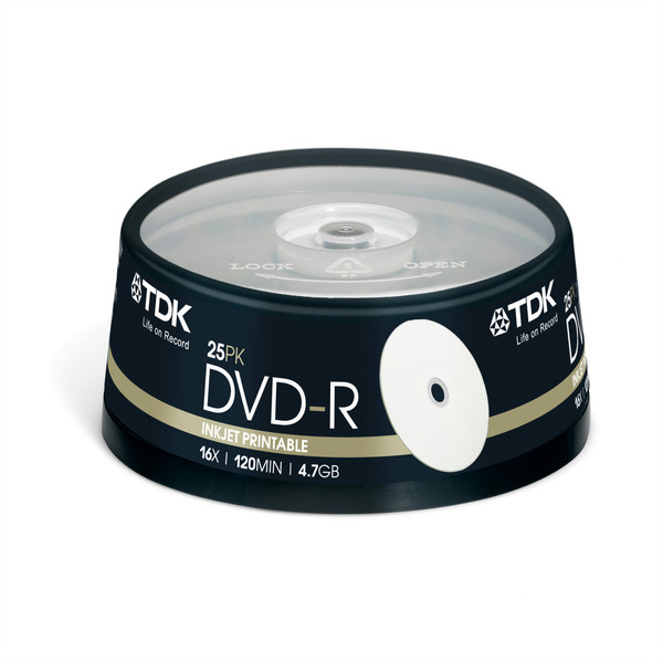 TDK 25 x DVD-R 4.7GB 4.7GB DVD-R 25Stück(e)