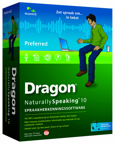 Nuance Dragon NaturallySpeaking 10 Preferred NL