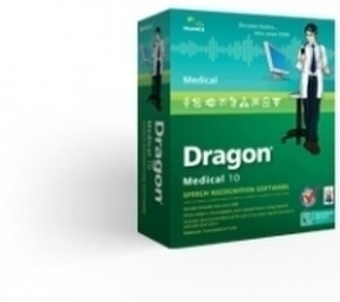 Nuance Dragon NaturallySpeaking Medical 10.0, FR, Upgrade from Professional