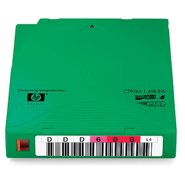 HP LTO-4 Ultrium 1.6TB RW Custom Label Data Cartridge 5xPack 800GB LTO