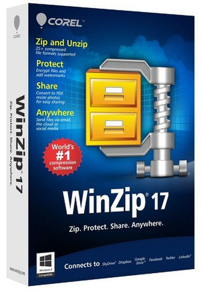 Corel WinZip 17 Standard, 1u, ML, DVD