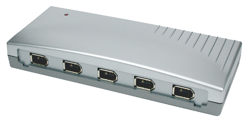 EXSYS EX-6682 - HUB FireWire 1394A, 6 ports 400Мбит/с Cеребряный хаб-разветвитель