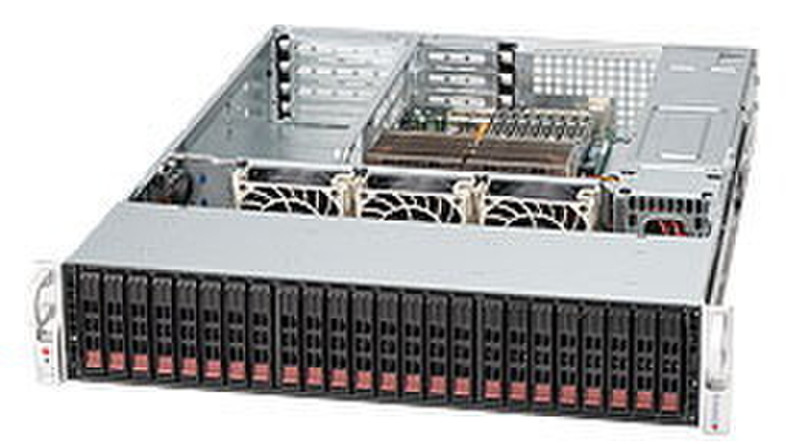 Supermicro SuperChassis 216A-R900UB, Black Niederprofil (superflach) 900W Schwarz Computer-Gehäuse