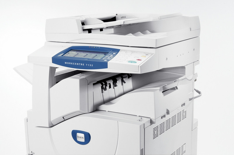 Xerox WC 7132 printer/kopimaskine, stort magasin, DADF og indbygget efterbehandler