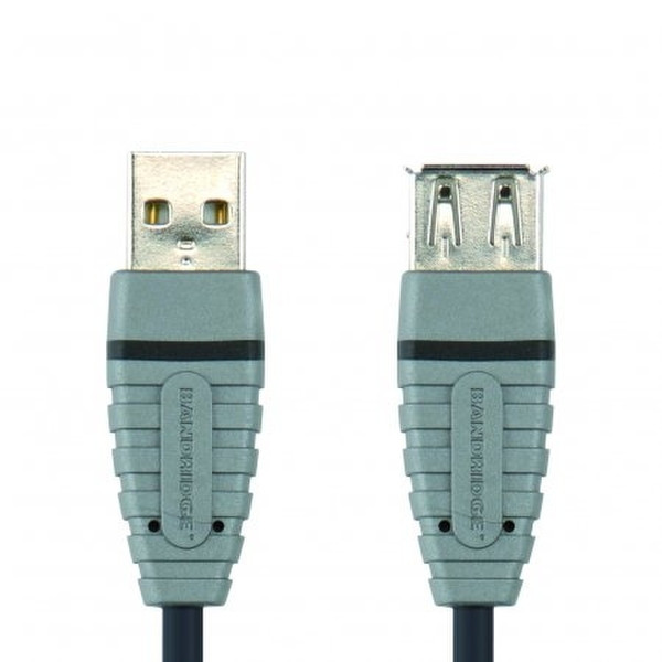 Bandridge USB 2.0 cable, type A (M) - type A (F), 2m 2m USB A USB A USB cable