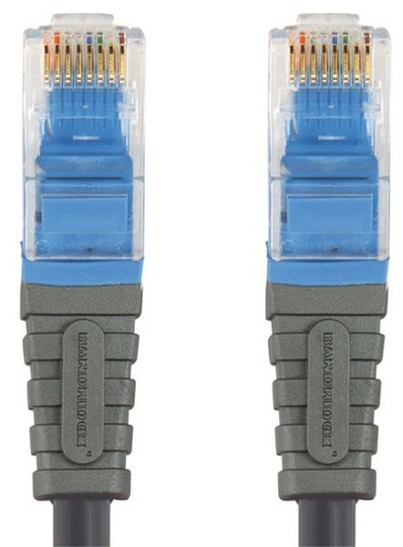 Bandridge UTP Cat5e cable, Blue, 2m 2m Blau Netzwerkkabel