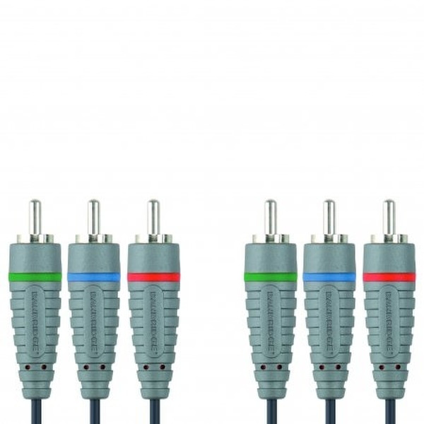 Bandridge Component cable, 3x CINCH + 3x CINCH, 2m 2м компонентный (YPbPr) видео кабель