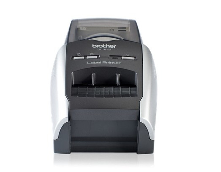 Brother QL-570 Direct thermal 300 x 300DPI Blue,Silver label printer