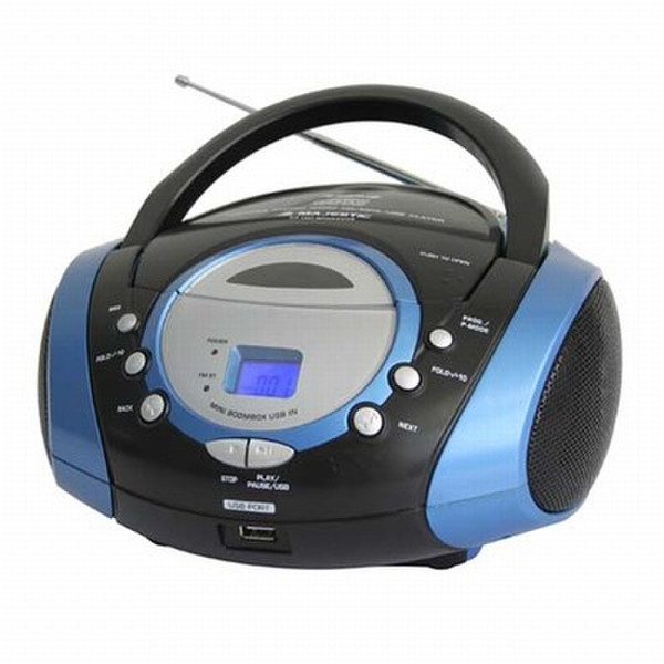 New Majestic AH-1257 Аналоговый Черный, Синий CD радио