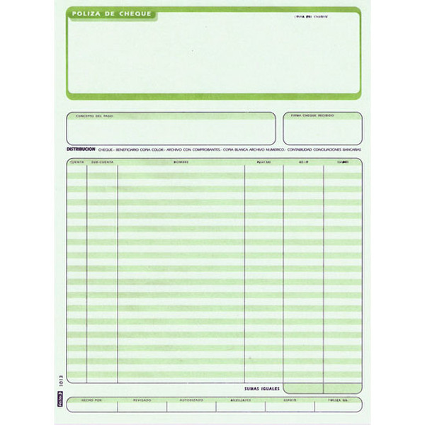Fortec PC-1022 accounting form/book