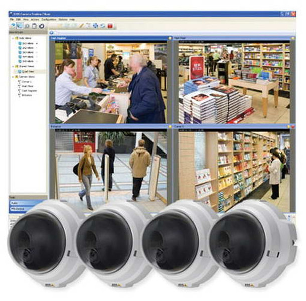 Axis M3004-V IP security camera Для помещений Dome Белый