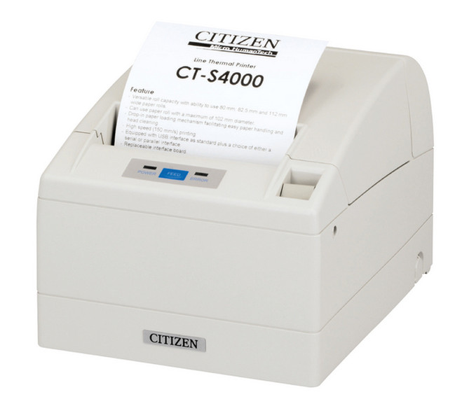 Citizen CT-S4000 Thermodruck POS printer 203 x 203DPI Weiß