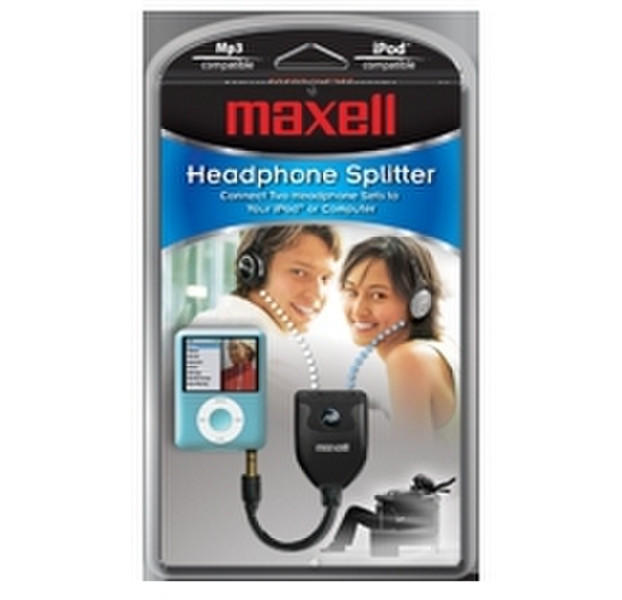 Maxell Headphone Splitter (P-6) 0.01м Черный аудио кабель