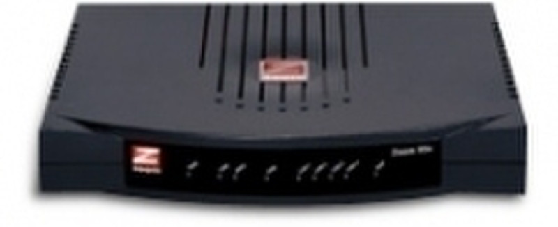 Zoom 5565 X5v Modem w/ bundled Global Village service, Annex B Schwarz WLAN-Router