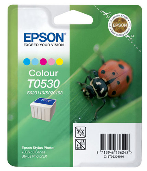 Epson T0530 Бирюзовый, Светло-бирюзовый, Светло-малиновый, Маджента, Желтый струйный картридж