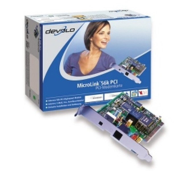 Devolo MicroLink 56k PCI - Fax / módem 56кбит/с модем