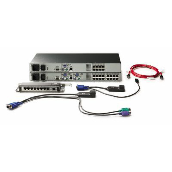 HP KVM CAT5 0x2x16 Server Console Switch KVM switch
