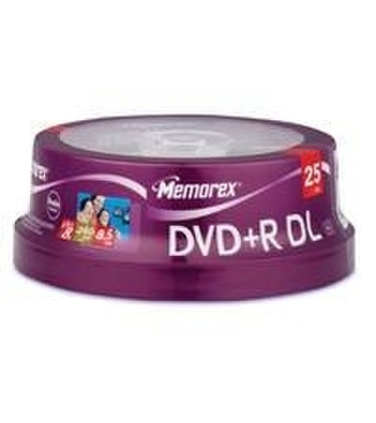 Memorex 8x DVD+R Double Layer 25 Pack Spindle 4.7ГБ DVD+R DL 25шт