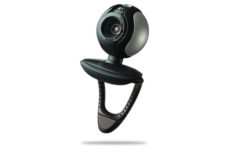 Logitech QuickCam S 5500 1.3МП 1280 x 960пикселей USB 2.0 Черный, Cеребряный вебкамера