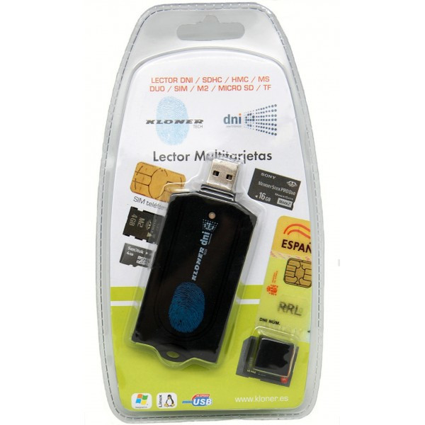Kloner KLT0085 USB 2.0 Черный устройство для чтения карт флэш-памяти