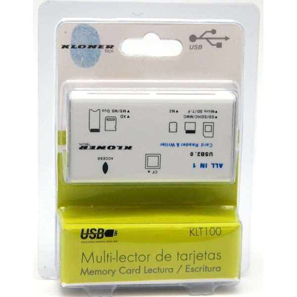 Kloner KLT100 USB 2.0 Белый устройство для чтения карт флэш-памяти