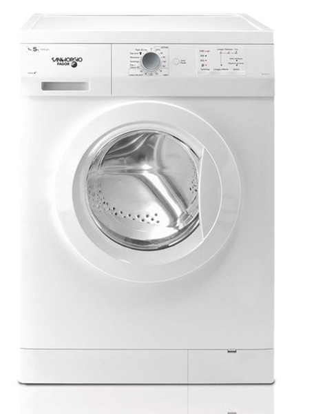 SanGiorgio SGF125103 Freistehend Frontlader 5kg 1000RPM A+ Weiß Waschmaschine
